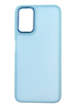 Silikon telefon kılıfı yalıtımda beyaz arkaplan