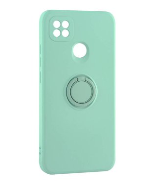 Silikon telefon kılıfı yalıtımda beyaz arkaplan