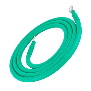 Metal lensli elektrik kablosu, beyaz arkaplanda yalıtılmış.