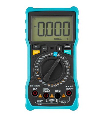 Çoklu metre, izolasyonda beyaz arkaplan ölçme aracı