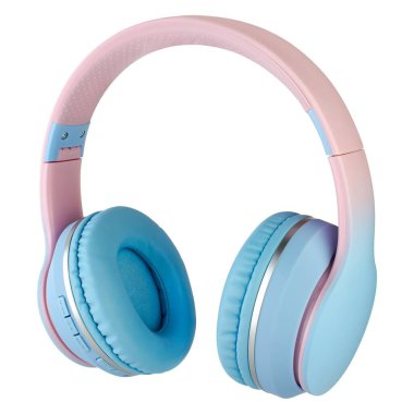 İzolasyonda beyaz arkaplanda bilgisayar için kablosuz kulaklıklar