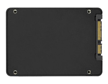 SSD katı durum sürücüsü, izolasyonda beyaz bir arkaplan üzerinde