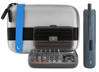 Araç seti, Kablosuz elektrikli tornavida ve bit seti, bir keresinde, beyaz arkaplanda