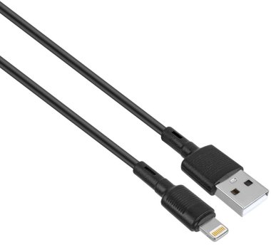 Yalıtımda beyaz arkaplanda Şimşek ve USB bağlantısıyla kablo