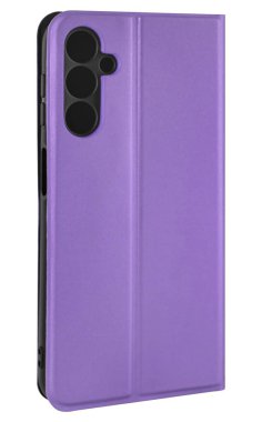 İzolasyonda beyaz bir arkaplanda telefon kılıfı