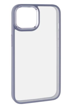 İzolasyonda beyaz arkaplanda telefon için silikon kutu