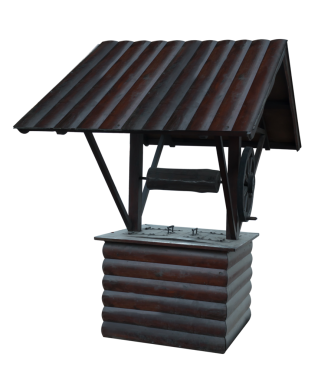 Çatı ve şeffaf arkaplan ile iyi ahşap