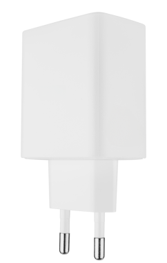 Telefon için güç adaptörü, beyaz renk