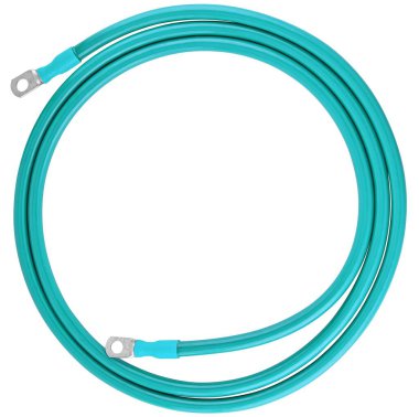 Güvenilir terminalleri olan esnek güç kablosu. Otomotiv ve endüstriyel pilleri bağlamak için uygun.