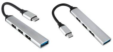 Entegre kart okuyucu ve kablolu USB merkezi. Portları genişletmek ve kartları okumak için harika bir çözüm.