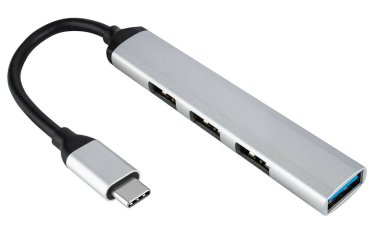 Entegre kart okuyucu ve kablolu USB merkezi. Portları genişletmek ve kartları okumak için harika bir çözüm.