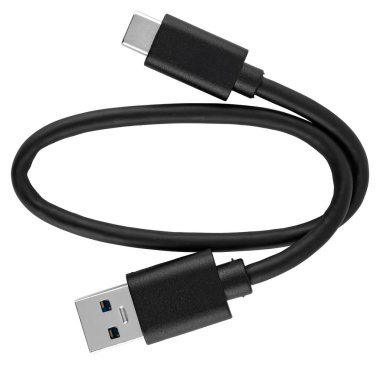 Dayanıklı plastik kılıfında C tipi USB kablo. Hızlı şarj ve senkronizasyon desteği.