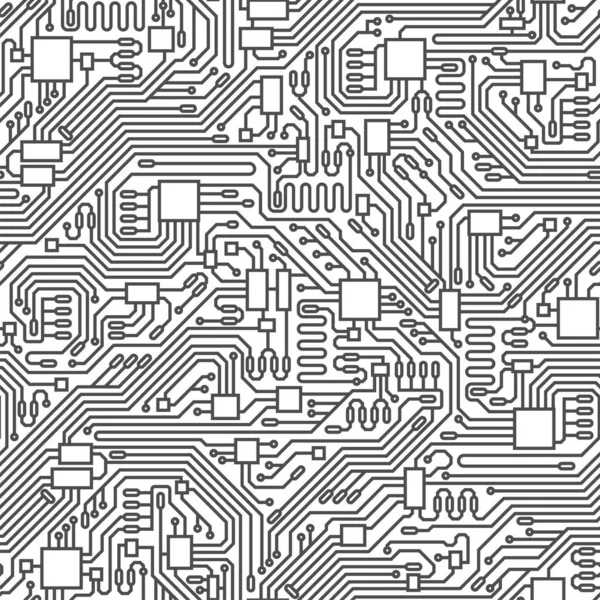 Circuit Board Seamless Pattern Vector Illustration Abstract Technology Background Royalty Free Stock Illustrations