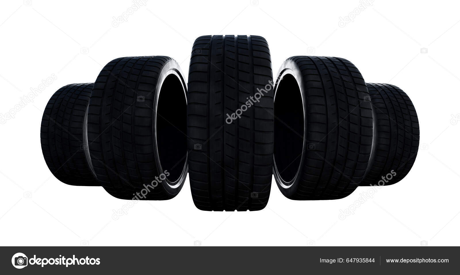 Black Car Tire Isolated White Background Stock Photo by ©mmphoto-art  647935844
