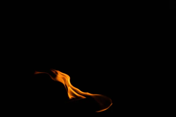 Φωτιά Φλόγες Μαύρο Φόντο Εικόνα Αρχείου