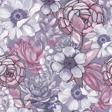 Vektör çiçek deseni. Baskı ve kağıda basmak için tropik çiçeklerin narin el sanatları renkleri. tekstil spor giysileri