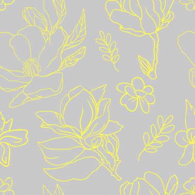 Minimalist tarzda kusursuz bir illüstrasyon. Baskı, spor giyim ve tasarımcılar için boş manolyalar.