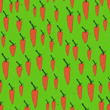 Havuç pürüzsüz illüstrasyon. Çiftlik ürünleri. Paket kağıdı için yazdır. tekstil, tasarımcılar için hazırlık