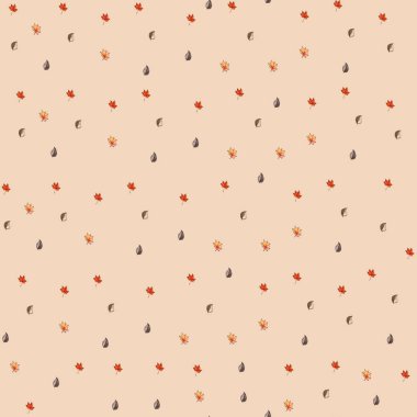 Sonbahar deseni. Yapraklar çok renkli. Sonbahar kusursuz desen