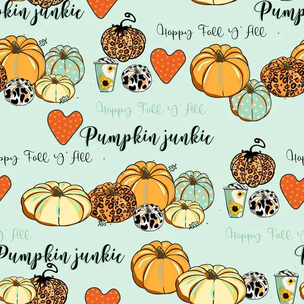 stock vector Halloween pattern Trick or treat illustration. Pattern pumpkin for Halloween design. Vector illustration as a blank for a designer, logo, icon, textiles