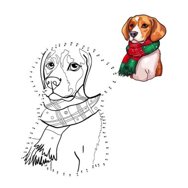 Av köpeği. Çocuklar için eğitici bir oyun. Çocuklar için 