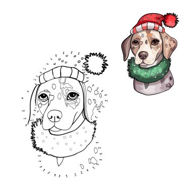 Av köpeği. Çocuklar için eğitici bir oyun. Çocuklar için 