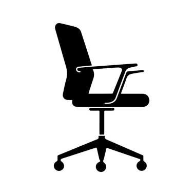 Minimalist siyah beyaz dizaynlı şık ofis koltuğu