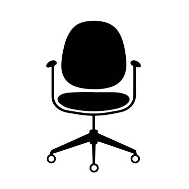 Minimalist siyah beyaz dizaynlı şık ofis koltuğu