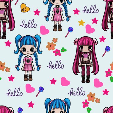 Çizgi film kızlarının kusursuz deseni ve 