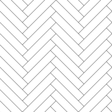 Parke - herringbone deseni dikdörtgen, siyah ve beyaz vektörsüz tekrarlanabilir desen arkaplanı
