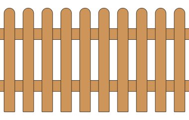 ahşap çit - renk çizimi - kusursuz tekrarlanabilir desen dokusu