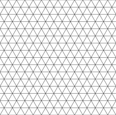 Üçgen - eşkenar üçgenli üçgen desen, siyah ve beyaz vektör tekrarlanamaz doku arkaplanı