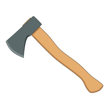 Axe renk vektör illüstrasyonu, beyaz arkaplan