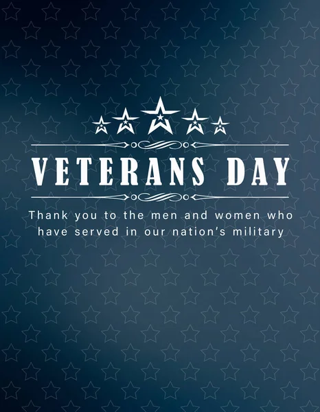 Veterans Day Background National Holiday Usa Holiday Postcard Close — Stock Photo, Image