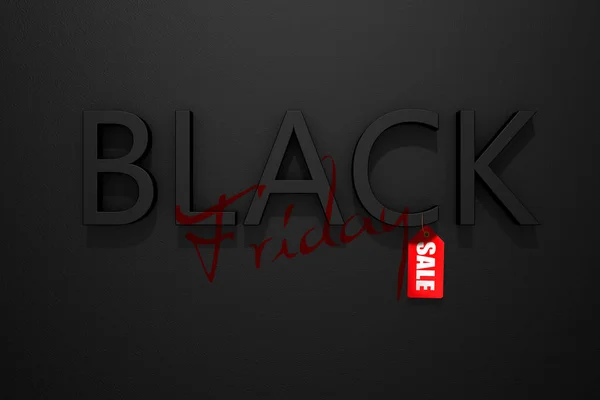 Black Friday Text Dark Background Close — Stock Photo, Image
