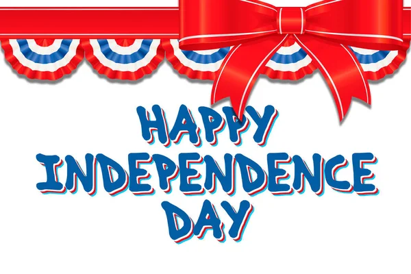 Independence Day Usa Creative Beautiful Text White Background Close — Stock Photo, Image