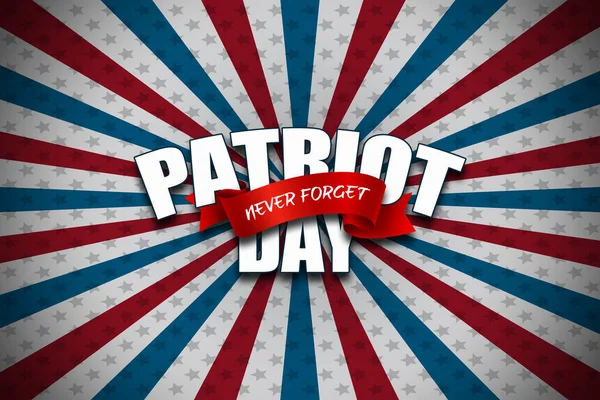 Patriot Day Prachtige Tekst Achtergrond Van Amerikaanse Vlag Close — Stockfoto