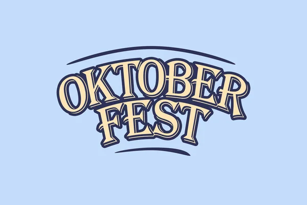 Oktoberfest Yaratıcı Metin Oktoberfest Kapanıyor Bira Festivali — Stok fotoğraf
