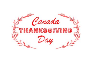 Kanada Şükran Günü tebrik kartı. Şükran Günü mektupların kutlu olsun. Metni kapat.
