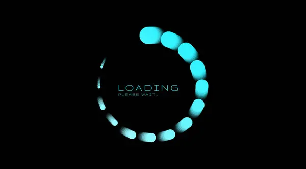 Loading icon. Loading process on a dark background close up.