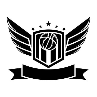 Basketbol logosu şablon tasarımı