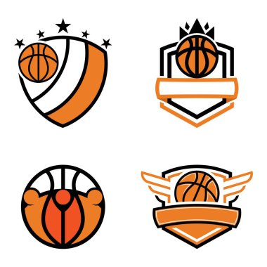 Basketbol logosu şablon tasarımı