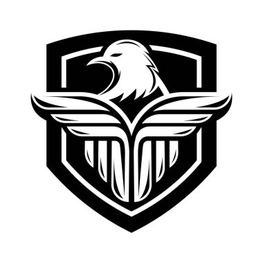 Kartal logo şablonu vektör ikonu tasarımı