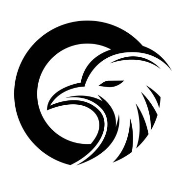 Kartal logo şablonu vektör ikonu tasarımı