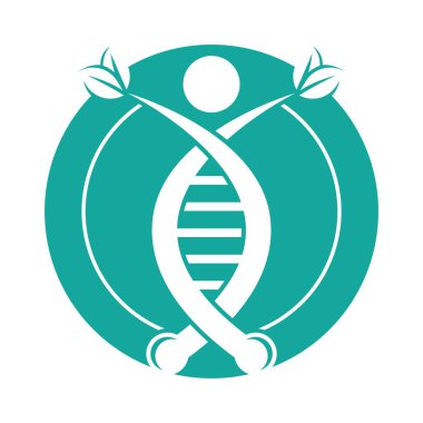 Sağlıklı ve DNA logosu