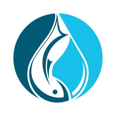 Balık logosu vektör tasarımı