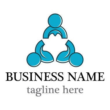 Takım çalışması logo şablon tasarımı