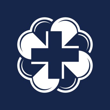 Sağlık logo vektör tasarımı