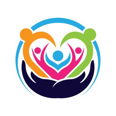 Aile bakımı logo vektör tasarımı