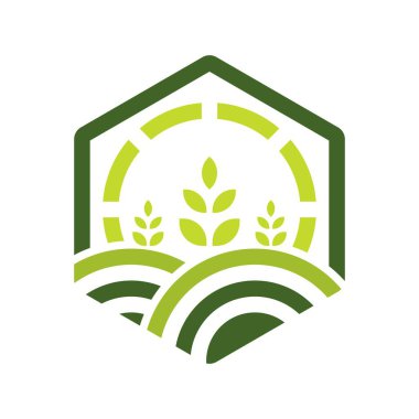 Tarım logosu şablon tasarımı
